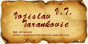 Vojislav Taranković vizit kartica